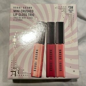 Bobbi Brown Mini Crushed Lip Gloss Trio - NIB